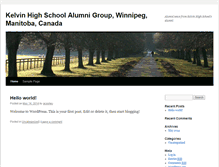 Tablet Screenshot of kelvinalumni.com